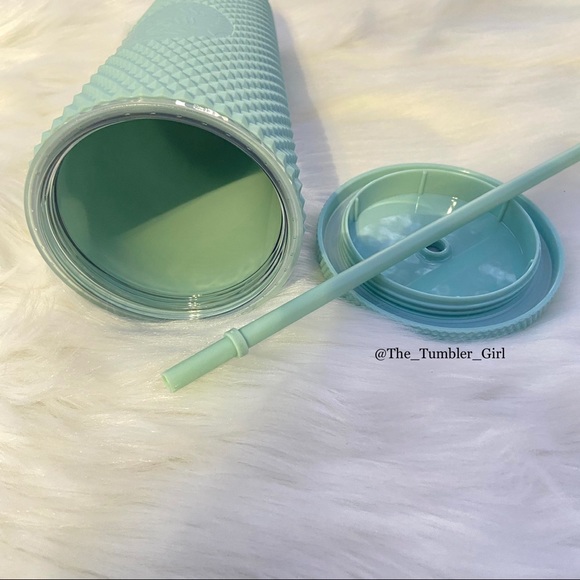 💚NEW💚Starbucks US 2021 Matte Mint Green Studded Bling Venti Tumbler - Picture 4 of 7